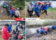 Polsek Sukaraja Bersama Instansi Terkait Evakuasi Penemuan Mayat Tanpa Identitas di Sungai Ciliwung