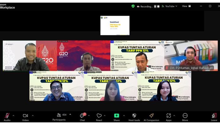 PT Bina Indocipta Andalan Bekerjasama dengan DJP Gelar Webinar “Kupas Tuntas Aturan Tarif PPN 12%”