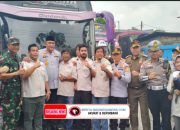 Sat Lantas Polres Bogor Bersama Forkompinda Lakukan Pengecekan Kelayakan Kendaraan Angkutan Umum Mudik Lebaran Idul Fitri 1446 H