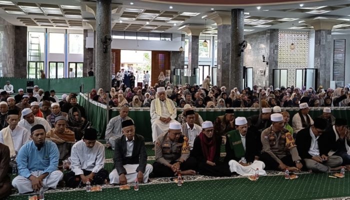 Kapolsek Ciawi Bersama Muspika Hadiri Shalat Subuh Berjamaah Dan Peringatan Maulid Nabi Muhammad SAW 1447 H