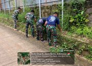 Gerimis Tak Halangi Karya Bakti TMMD Kodim Depok di Tirtajaya