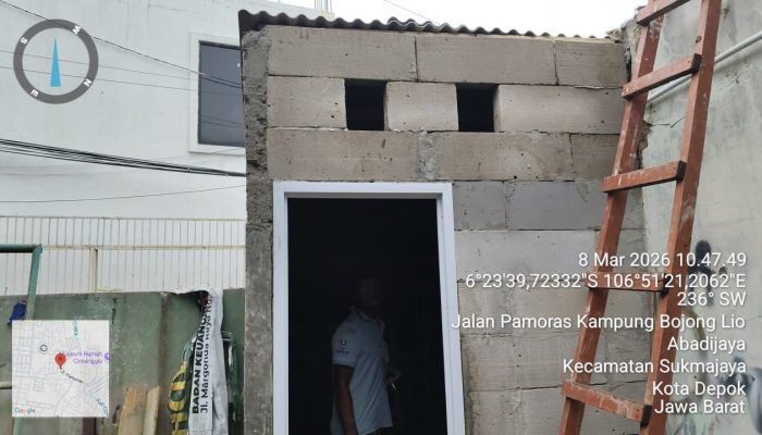 Program TMMD Depok Bangun Fasilitas MCK Warga di Perum Mekar Perdana