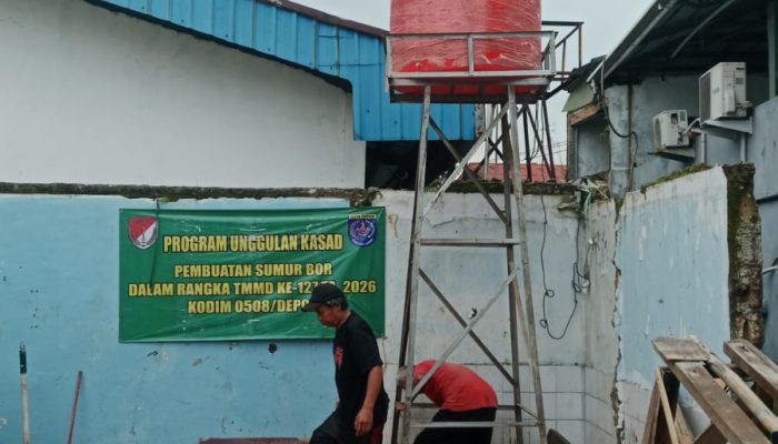 Akses Air Bersih Warga Meningkat Berkat Program TMMD Kodim Depok