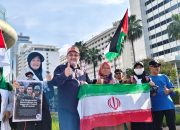 Duta Besar Iran Ikut Aksi Solidaritas Free Palestine Network di Jakarta Atas Gugurnya 3 Prajurit TNI