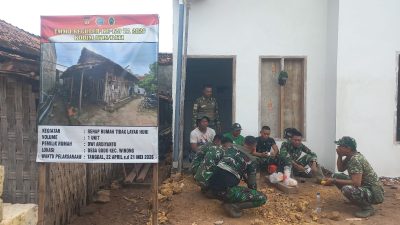 Hangatnya Kebersamaan Satgas TMMD dan Warga di Rumah Program RTLH