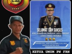 Ketum PW Fast Respon Nusantara Jawa Barat, Apresiasi Kenaikan Pangkat Komjen Pol, Asep Edi Suheri: Pimpinan Humanis dan Mitra Strategis Media