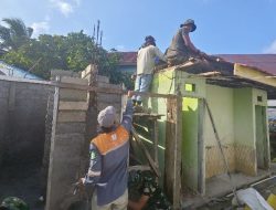 Progres TMMD Ke-129, Pemasangan Cor Sloof MCK Masjid Quba Desa Umbele Dimulai