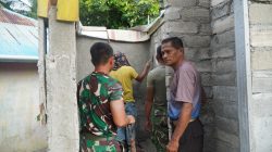 Plester Dinding MCK Masjid Quba Desa Umbele Terus Berlanjut bukti nyata kinerja Satgas TMMD