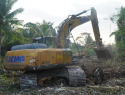 Alat Berat Terus Bekerja, Pembukaan Jalan Penghubung Kepulauan Umbele Capai Hari ke-13
