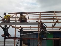 Renovasi RTLH Ibu Syamsiah di Desa Umbele Masuki Tahap Pemasangan Lisplang