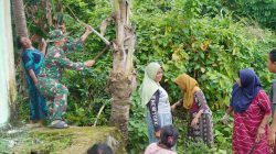 Satgas TMMD Ke-129 Kodim 1311/Morowali Bersama Warga Gelar Kerja Bakti Bersihkan Masjid Desa Polewali
