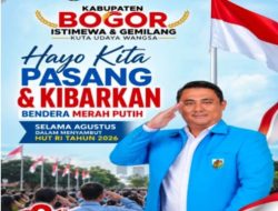 DPD KNPI Kabupaten Bogor Ajak Masyarakat Kibarkan Merah Putih Sepanjang Agustus