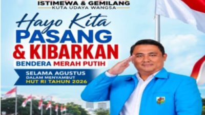 DPD KNPI Kabupaten Bogor Ajak Masyarakat Kibarkan Merah Putih Sepanjang Agustus