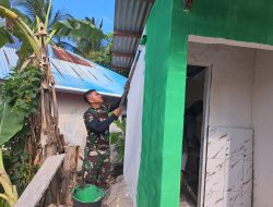 Pembangunan MCK Masjid Quba Desa Umbele Masuki Tahap Pengecatan dan Pemasangan Tegel Kamar Mandi