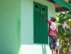 Renovasi RTLH Milik Bapak Hardi di Desa Pulau Dua Masuki Tahap Finishing