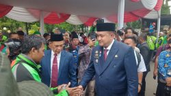 Bupati Bogor Sambangi Ratusan Ojol, Dua Pengemudi Raih Hadiah Umrah Gratis